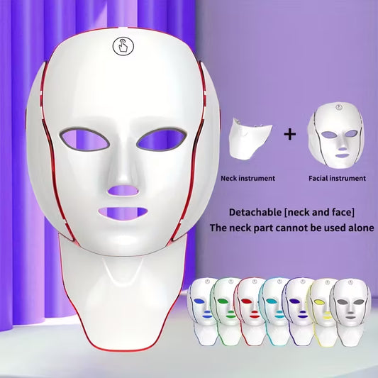 LED Face Neck Mask Rechargeable SPA Skin Care Tool